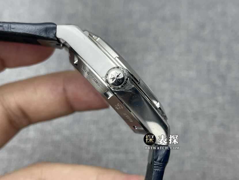 8F factory Vacheron Constantin top-tier high-quality watch men's blue dialleather strap model pictures and prices side live photo