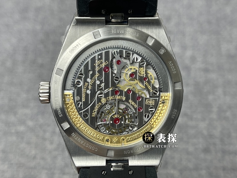 8F factory Vacheron Constantin top-tier watch men's blue dialtourbillonleather strap picture and price caseback live photo