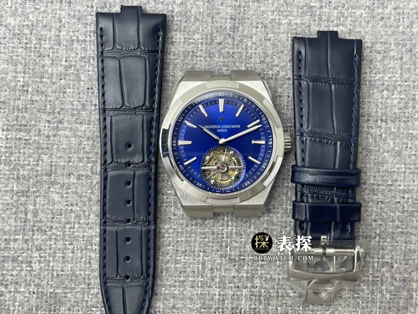 8F factory Vacheron Constantin top-tier watch men's blue dialtourbillonleather strap model pictures and prices braceletlive photos