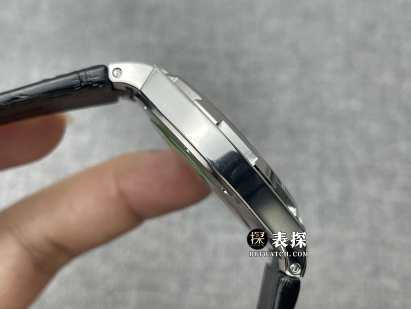 8F factory Vacheron Constantin top-tier watch men's black dialleather strap model pictures and prices side live photo