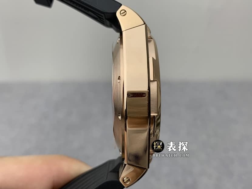TWA factory Vacheron Constantin watch men's black dial dual time zone leather strap model pictures and prices side live photo