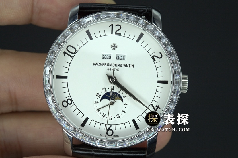 TW factory Vacheron Constantin historical masterpiece top-tier watch men's white dialleather strap model pictures and prices front live photo