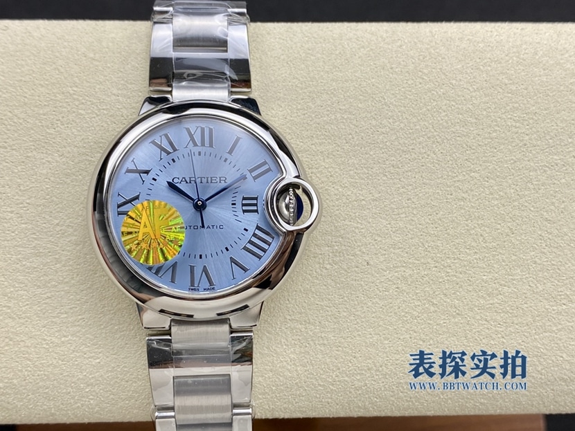 top-tier replicaCartier33mm new color ice blue balloon mechanical model price