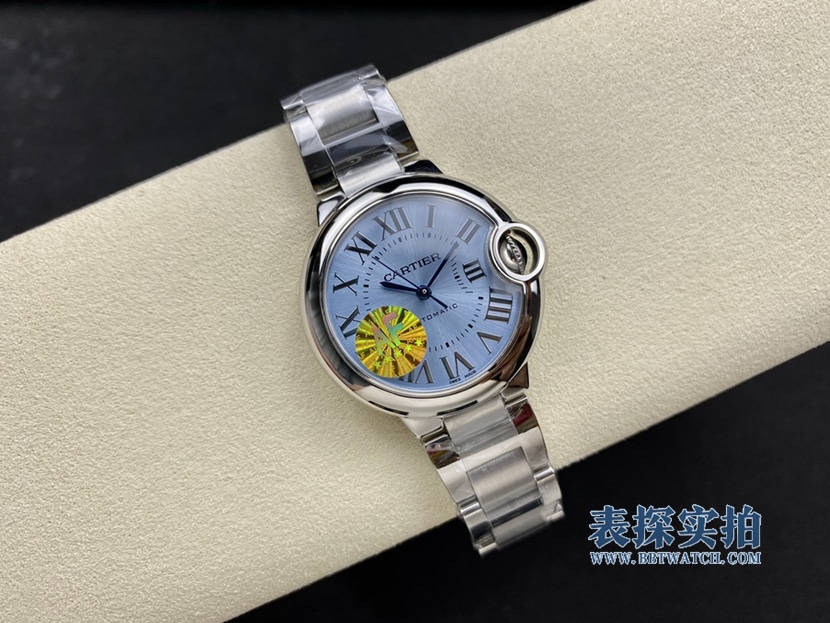 How much does top-tier Cartier 33mm new color ice blue balloon mechanical model cost?