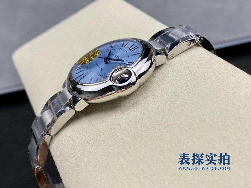 top-tier replicaCartier33mm new color ice blue balloon mechanical model side