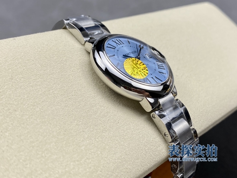 top-tier replicaCartier33mm new color ice blue balloon mechanical model side