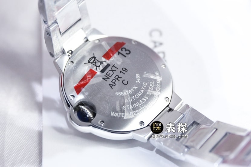 GTG factory Cartier blue balloon top-tier watch ladies blue dial diamond steel bracelet model pictures and prices caseback live photo