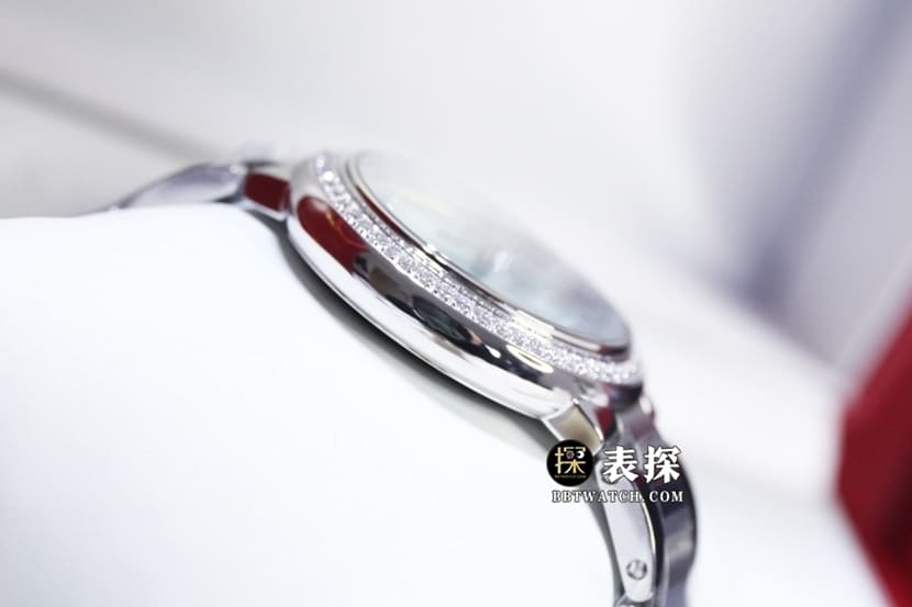 GTG factory Cartier blue balloon top-tier watch ladies blue dial diamond steel bracelet model pictures and prices side live photo