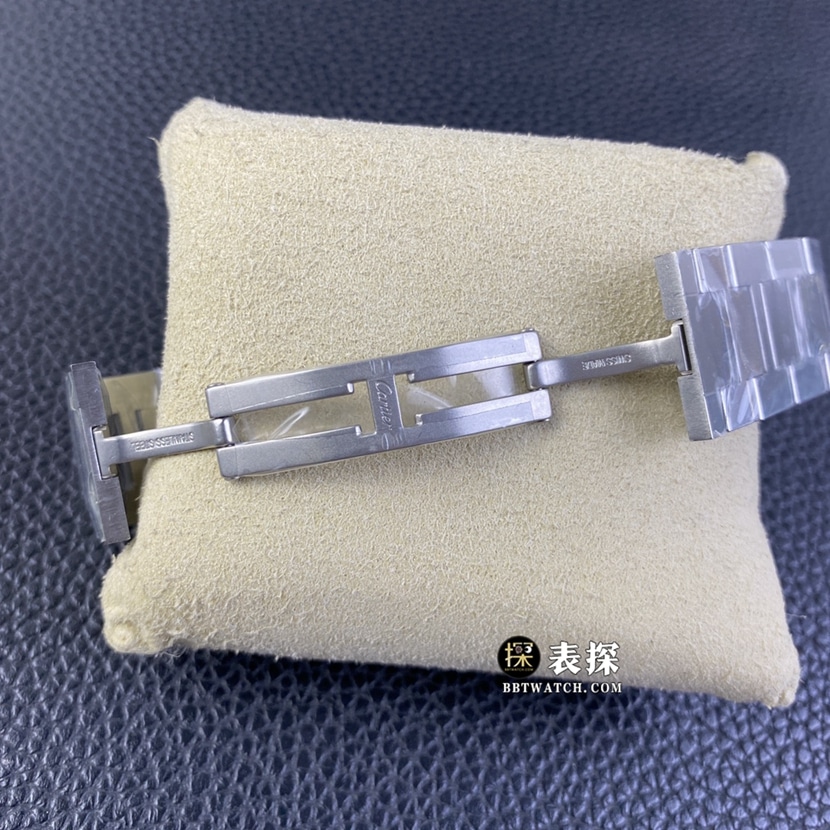 Cartier tank W5200028top-tier 1:1super watch men's silver white dialsteel bracelet model pictures and prices clasplive photos