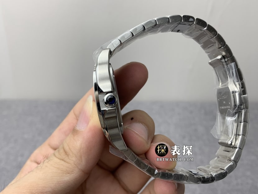 GF FactoryCartier Santos top-tier watch ladies silver white dialsteel bracelet model pictures and prices side live photo