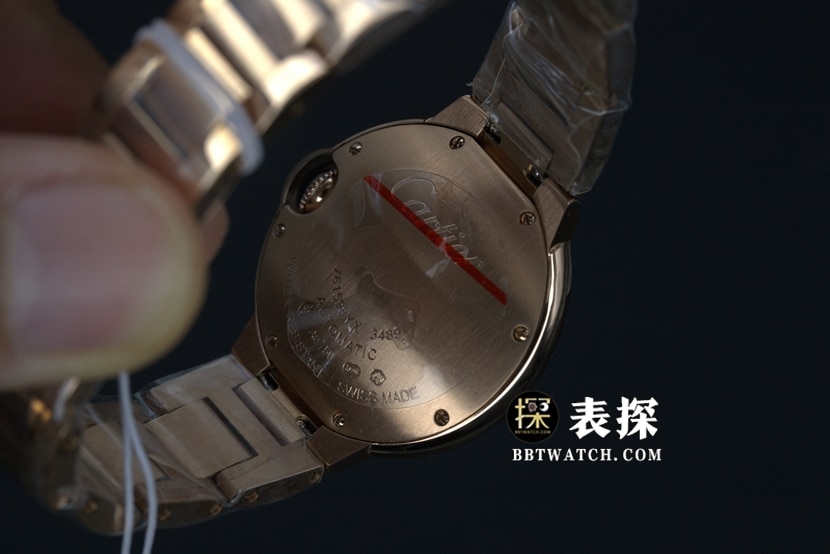 V6 factory Cartier blue balloon top-tier high-quality watch ladies white dial blue needle steel bracelet model pictures and prices caseback live photo