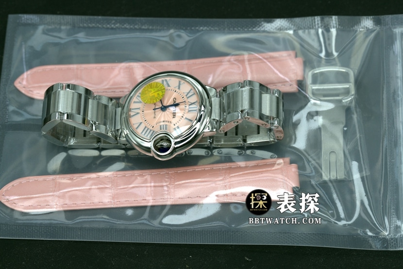 AF FactoryCartier blue balloon top-tier 1:1super watch ladies pink dial blue needle steel bracelet model pictures and prices overall live photos
