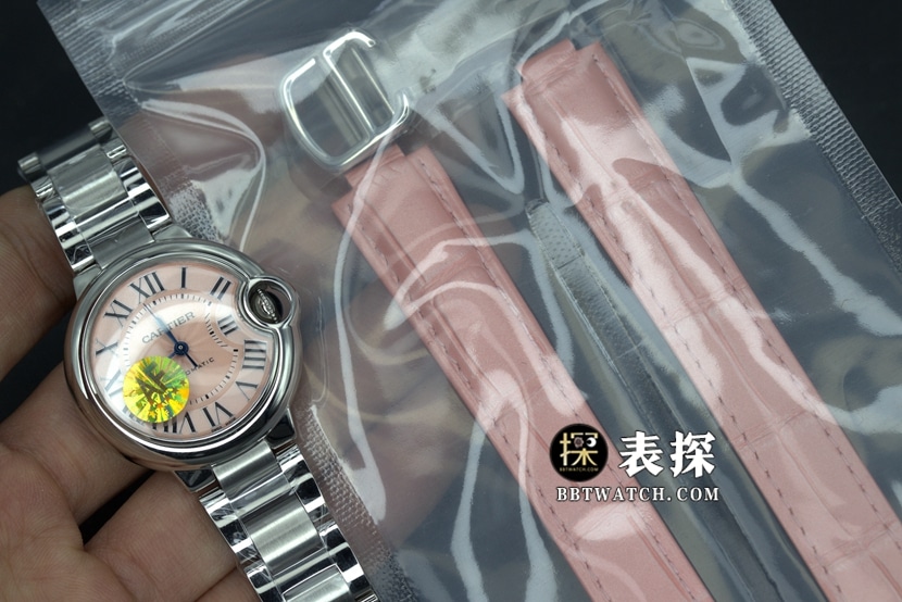 AF FactoryCartier blue balloon top-tier 1:1super watch ladies pink dial blue needle steel bracelet model pictures and prices overall live photos
