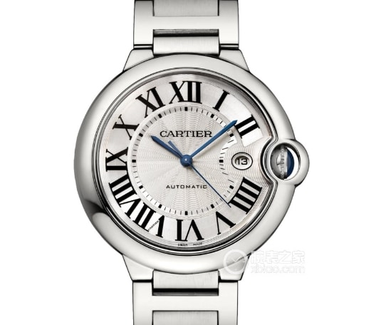 AF factory blue balloon Cartier collectible watches silver white disk blue needle steel strap models W6920071