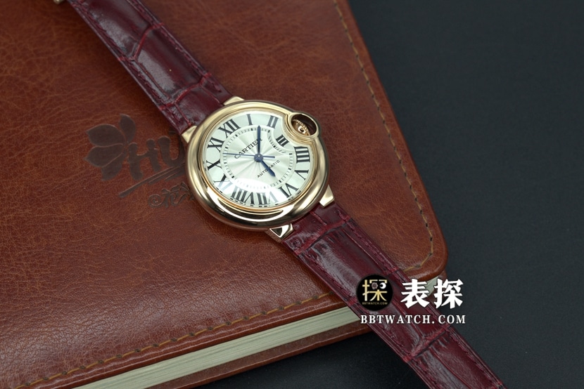 K3 factory Cartier blue balloon top-tier watch ladies white blue needle leather strap model pictures and prices front live photo