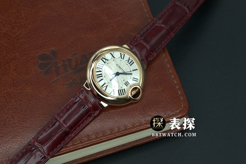 K3 factory Cartier blue balloon top-tier watch ladies white blue needle leather strap model pictures and prices front live photo