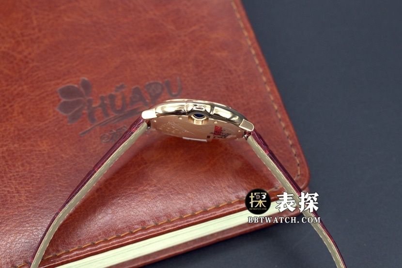 K3 factory Cartier blue balloon top-tier watch women's white blue needle leather strap model picture and price side live photo