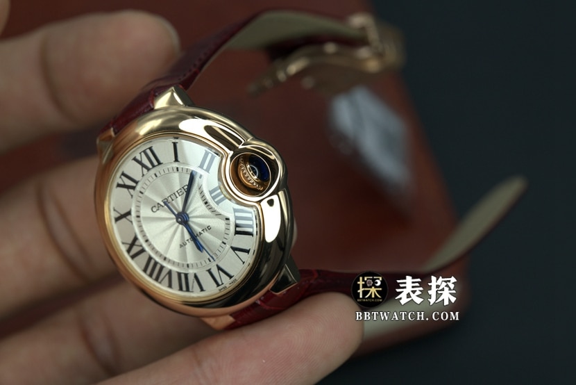 K3 factory Cartier blue balloon top-tier watch ladies white blue needle leather strap model pictures and prices overall live photos