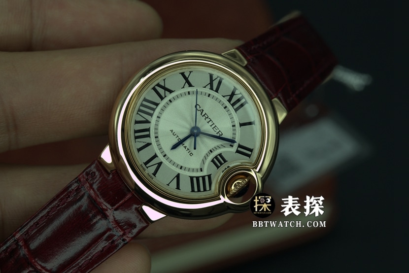 K3 factory Cartier blue balloon top-tier watch ladies white blue needle leather strap model pictures and prices front live photo