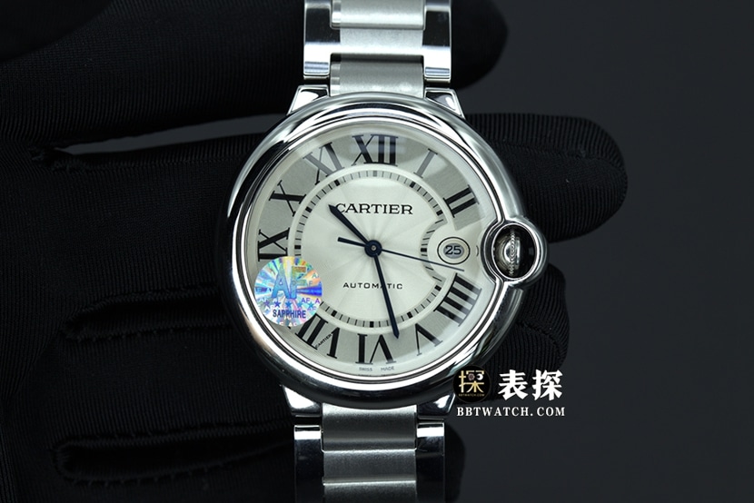 AF FactoryCartier blue balloon top-tier watch men's white dialsteel bracelet picture and price front live photo