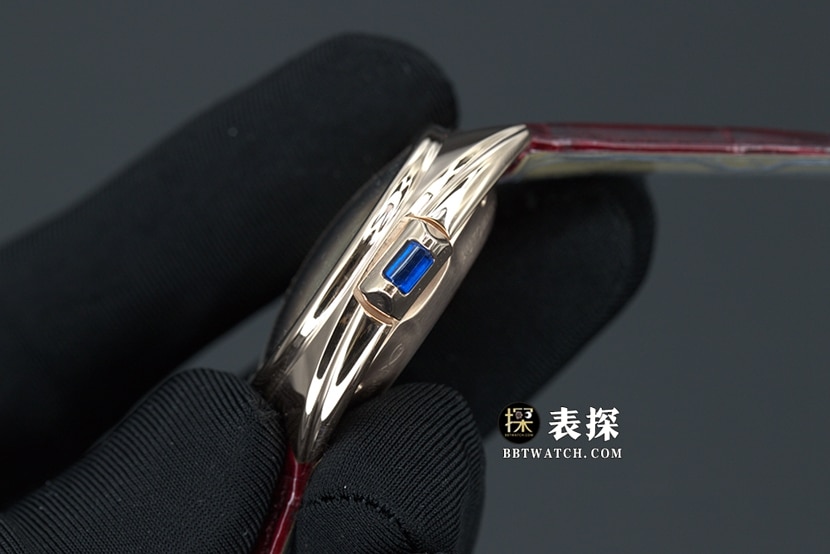 Cartier key watch ladies white dial blue needle leather strap model pictures and prices side live photo