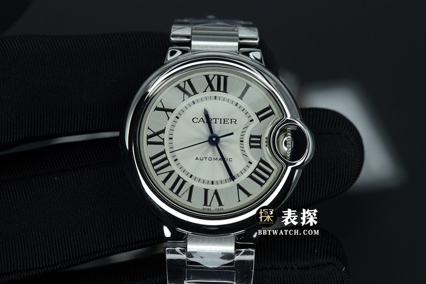 K3 factory Cartier blue balloon top-tier watch ladies silver white dialsteel bracelet model pictures and prices front live photo
