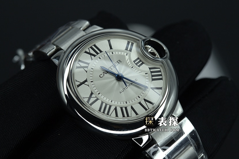 K3 factory Cartier blue balloon top-tier watch ladies silver white dialsteel bracelet model pictures and prices front live photo