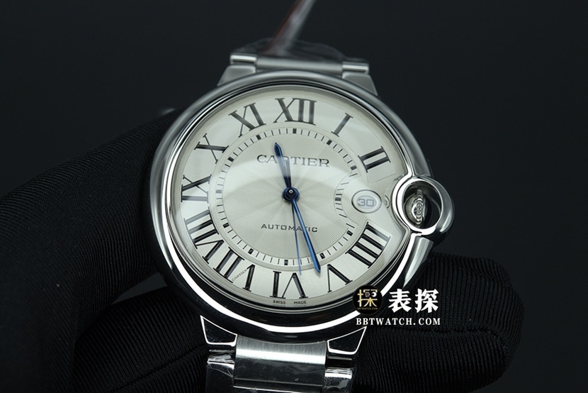K3 factory Cartier blue balloon top-tier watch men's silver white dialsteel bracelet model picture and price front live photo