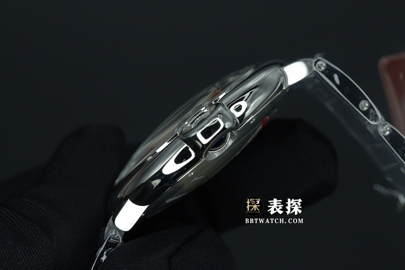 K3 factory Cartier blue balloon top-tier watch men's silver white dialsteel bracelet model pictures and prices side live photo