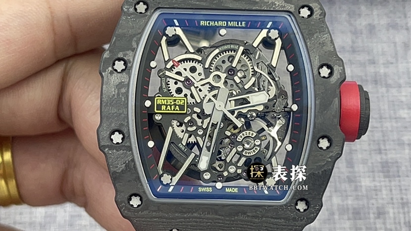 T+ Factory Richard Mille Men's RM 35-02 Super A watches men's skeleton disk rubber models pictures and price front real picture