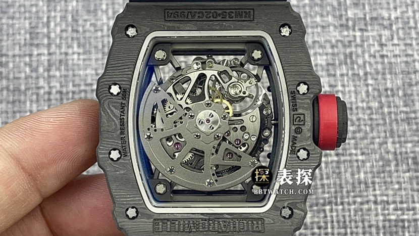 T+ Factory Richard Mille Men's RM 35-02 Super A watches men's skeleton disk rubber models pictures and price back real photo