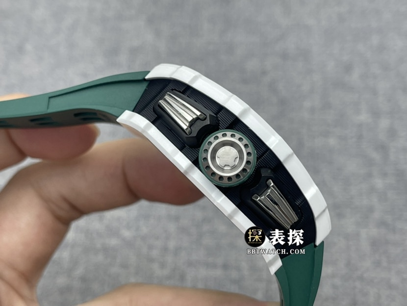 KV Factory Richard Mille men's RM 11-02 LMC1:1super watch men's black dial rubber model pictures and prices side live photo