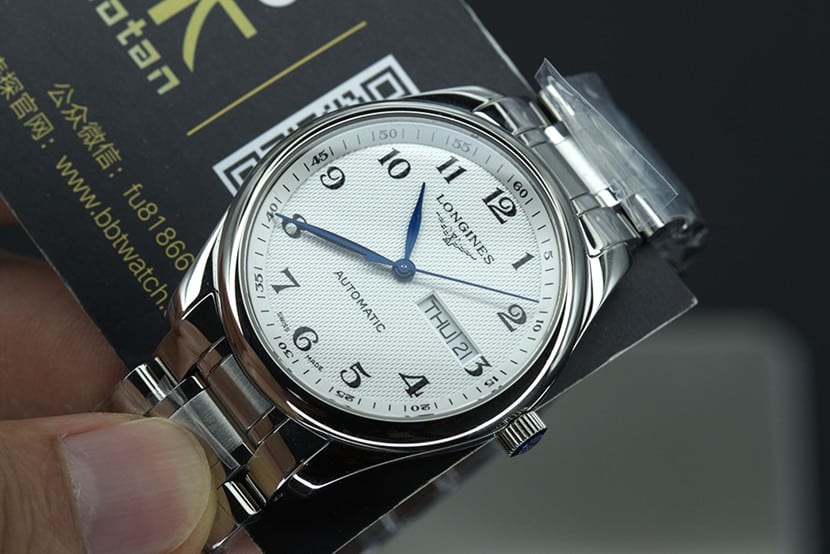 KLLongines famous craftsman double calendar seagull 2836 male dial details