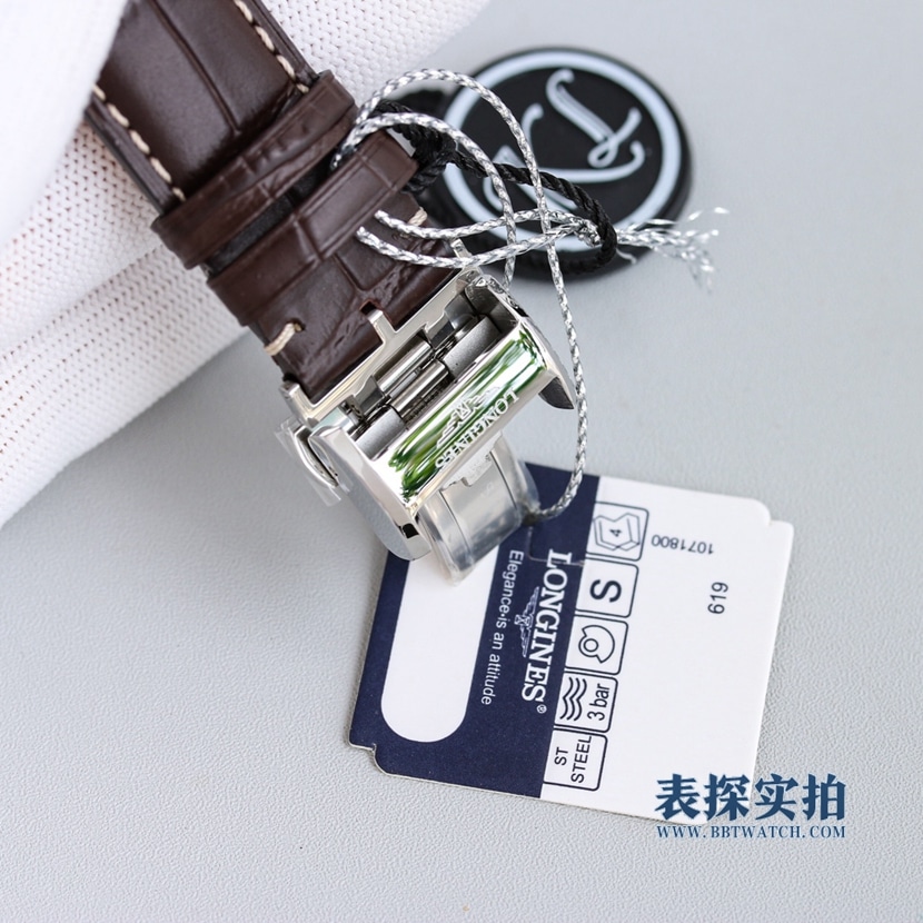 top-tiersuper cloneKL factory Longines pioneer white steel men's mechanical watch clasp