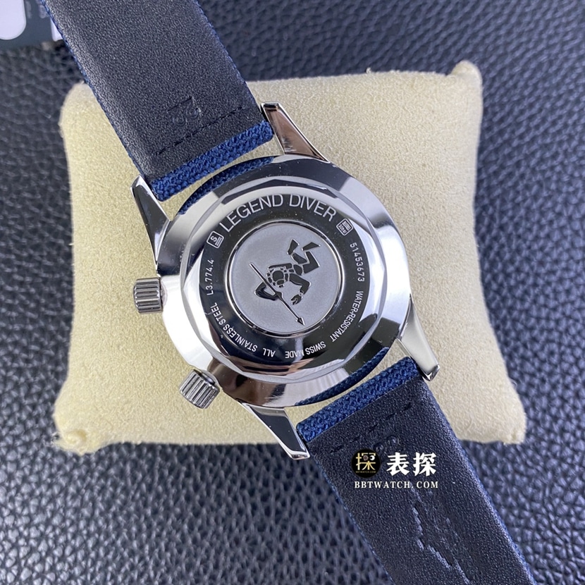 OS factory Longines classic replica1:1super watch men's dark blue dialleather strap picture and price caseback live photo