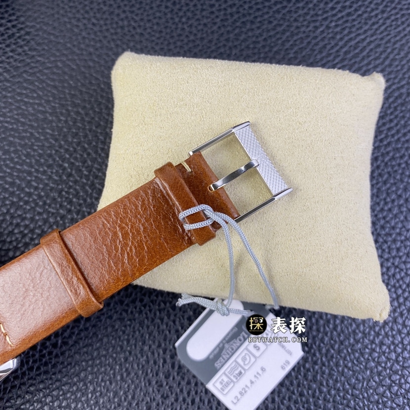 OS factory Longines classic watch men's brown plate leather strap model pictures and prices braceletlive photos