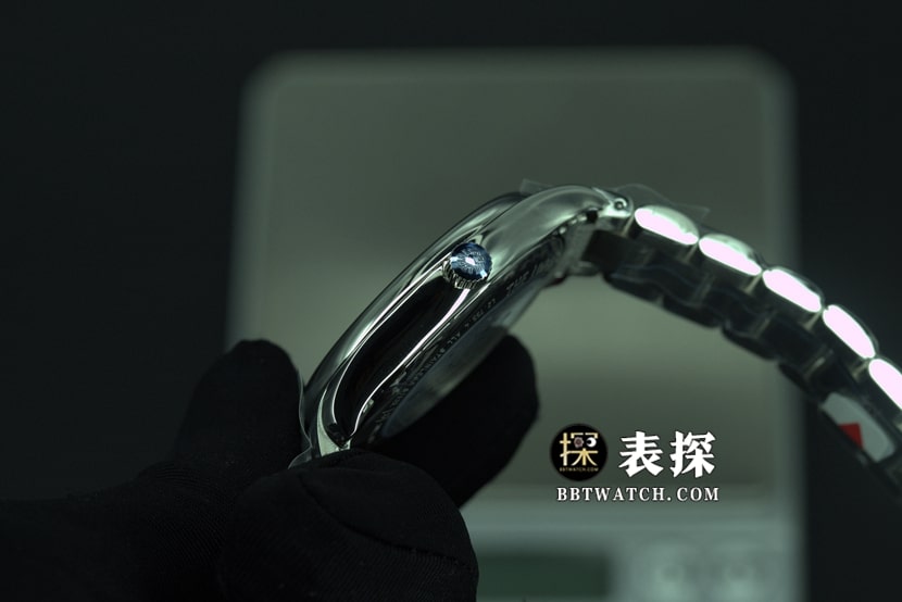 KL factory Longines famous craftsman top-tier high-quality watch pictures and prices white dial blue needle steel bracelet model side live photo
