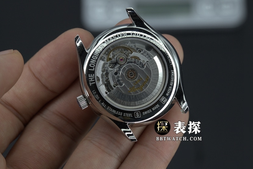 KL factory Longines famous craftsman top-tier high-quality watch pictures and prices white dial blue needle steel bracelet caseback live photo