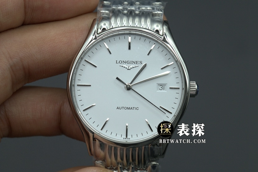 GK factory Longines top-tier watch white dial silver needle steel bracelet model picture and price front live photo
