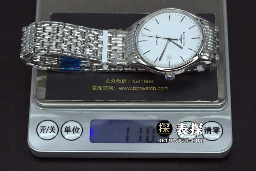 GK factory Longines Luya top-tier watch white dial silver needle steel bracelet model pictures and price weight live photos
