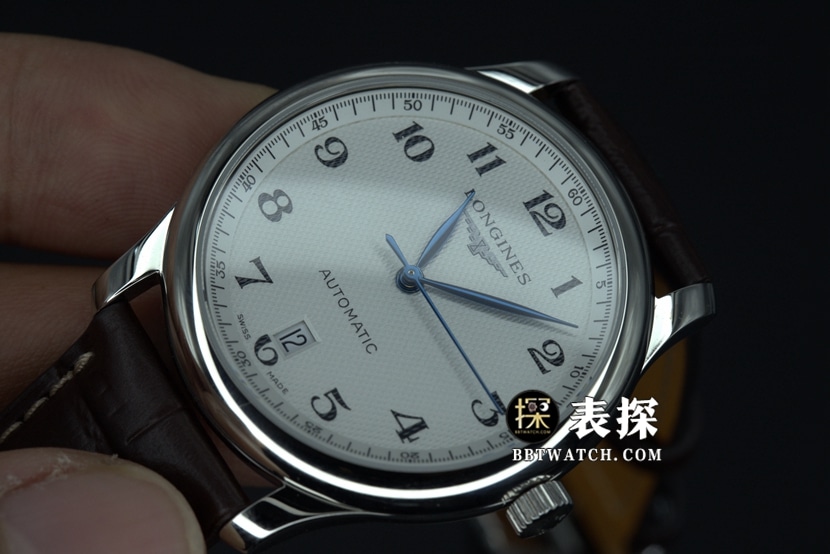 KL factory Longines famous craftsman top-tier watch white dial blue needle leather strap model picture and price front live photo