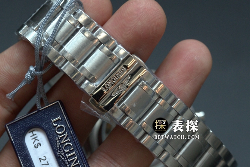 GS factory Longines famous eight-pin moon phasetop-tier watch white dial blue needle steel bracelet model pictures and prices braceletlive photos