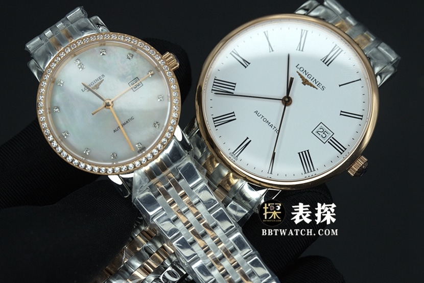 Longines Boya watch couple white dial black needle steel bracelet picture and price front live photo