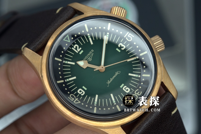 OS factory Longines classic watch men's green dialleather strap model pictures and prices front live photo