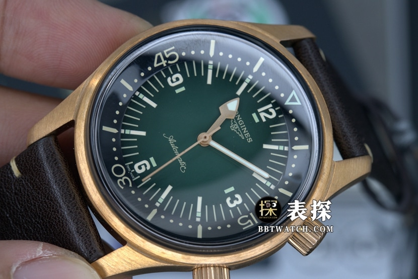 OS factory Longines classic watch men's green dialleather strap model pictures and prices front live photo