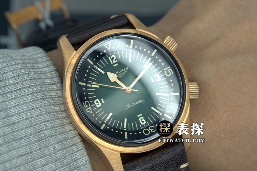 OS factory Longines classic watch men's green dialleather strap model pictures and prices front live photo