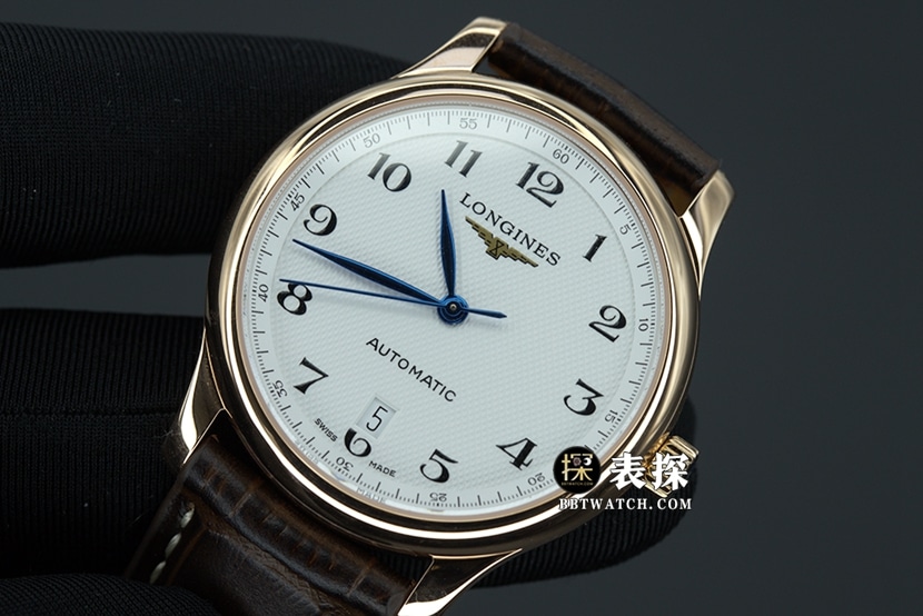KL factory Longines famous craftsman top-tier watch men's white dial blue needle leather strap model picture and price front live photo
