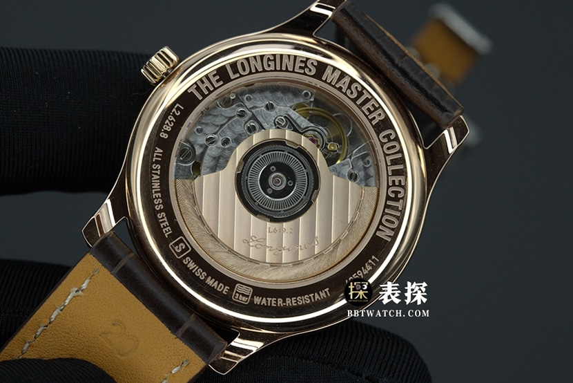 KL factory Longines famous top-tier watch men's white dial blue needle leather strap model pictures and prices caseback live photo