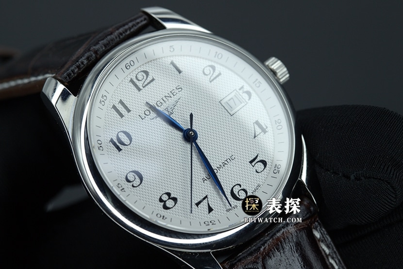 KL factory Longines famous craftsman top-tier watch men's 3-digit date display white dialleather strap model picture and price front live photo