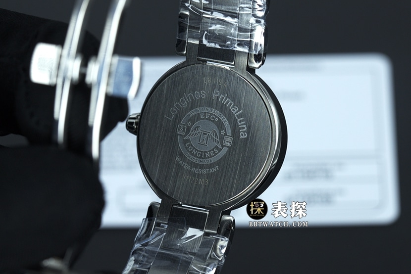 Longines Xinyue series L8.115.4.71.6 top-tier watch ladies moon phasesteel bracelet model pictures and prices caseback live photo